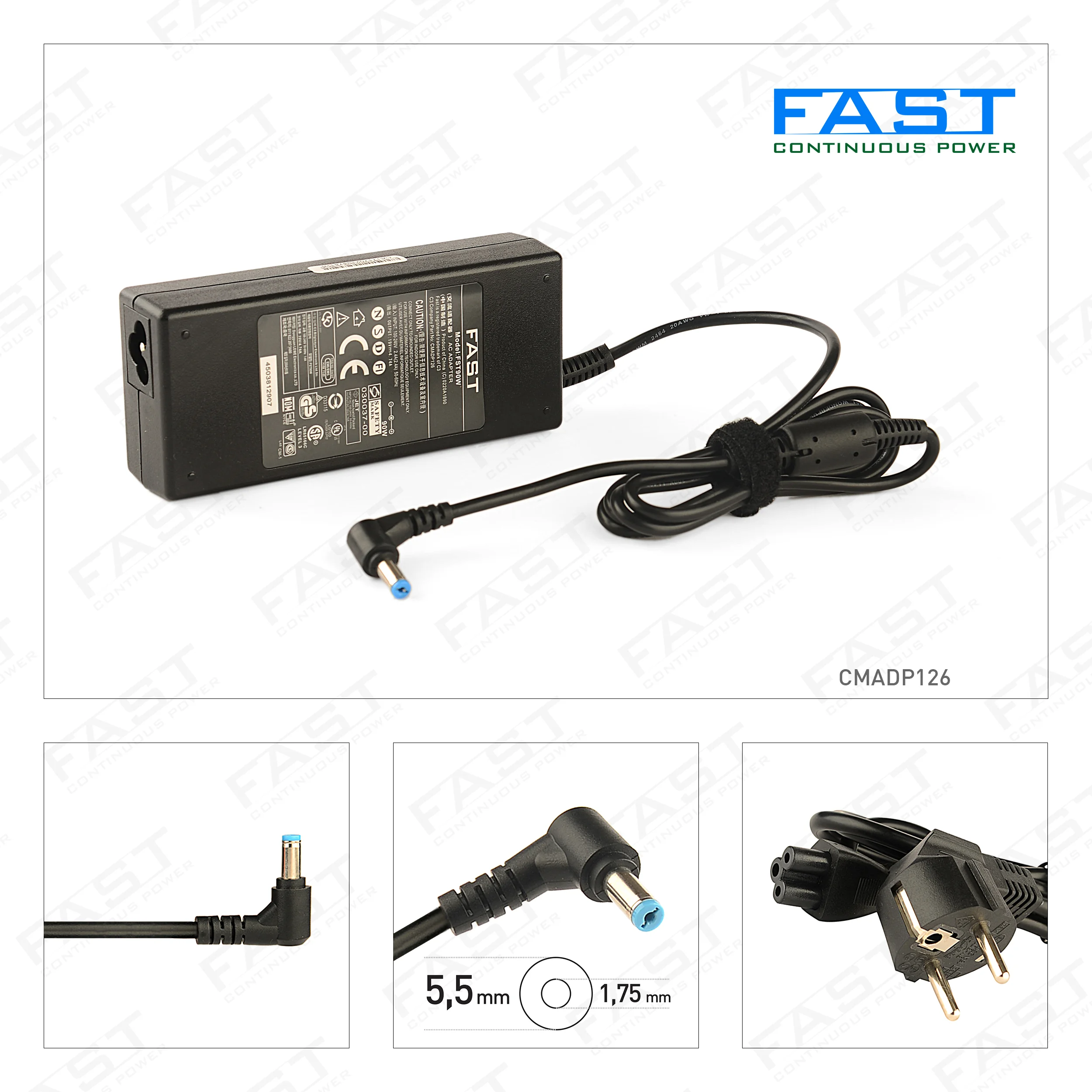 ACER CMADP126 90W 19v 4.74a 5.5 - 1.75mm NOTEBOOK ADAPTÖR C126